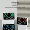 Modern Minimalists Design Electronic Clock Large Screen Display Indoor Thermometers Hygrometer Wall Mountable Tabletop