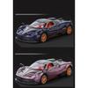 1/32 Pagani Huayra BC Supercar Alloy Muscle Car Model Sound and Light Pull Back Children's Toy Collectibles Birthday Gift