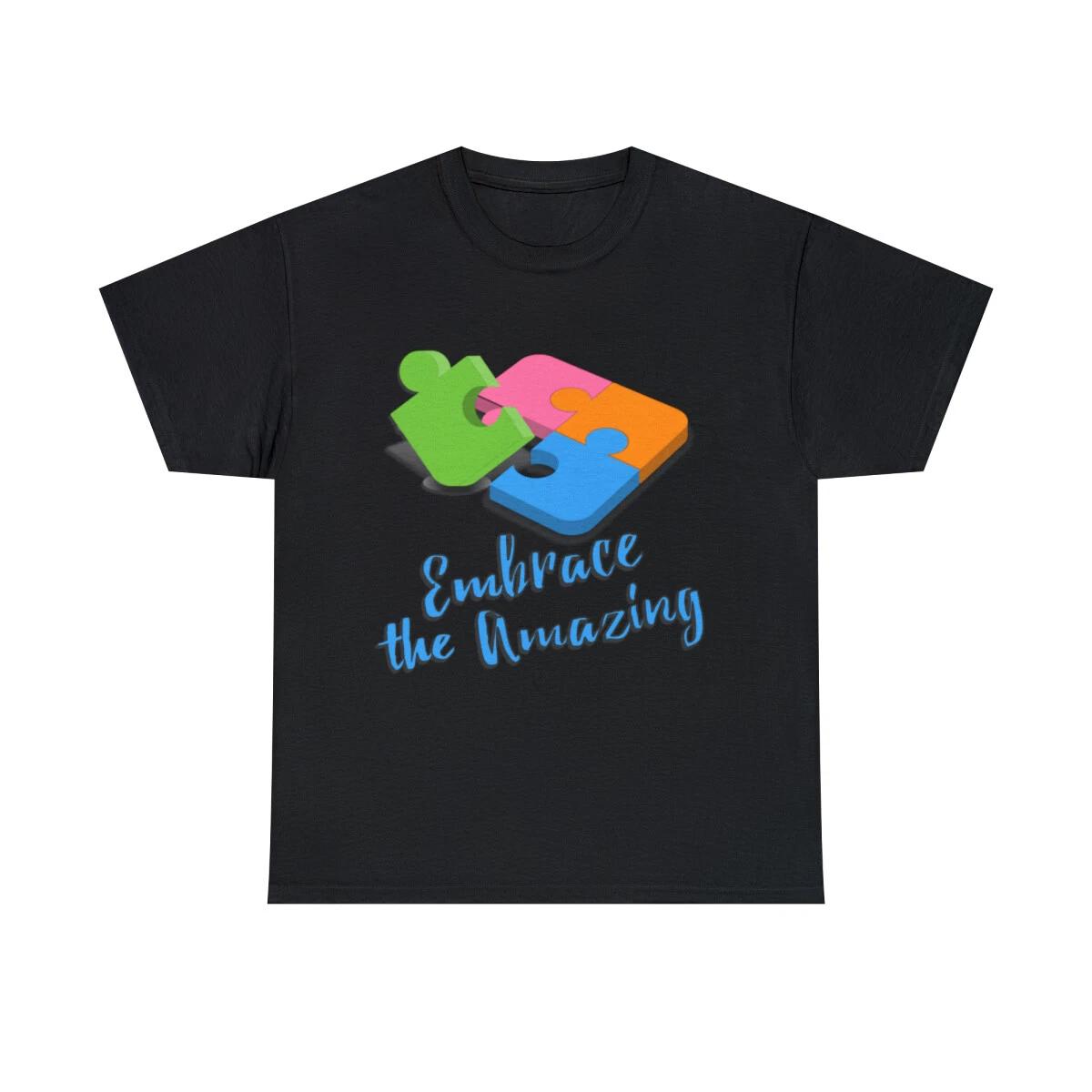 Embrace The Amazing Autism Awareness Graphic Tee Shirt, S-5XL 3XL