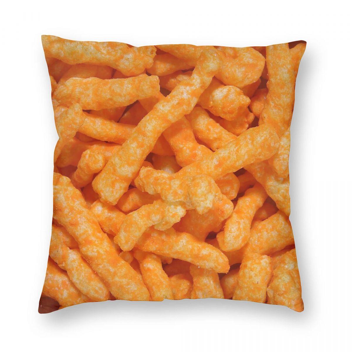 

Чехол для подушки Cheetos Puff Snack квадратный полиэстер лен бархат узор молния декор комната наволочка 12x12Inch