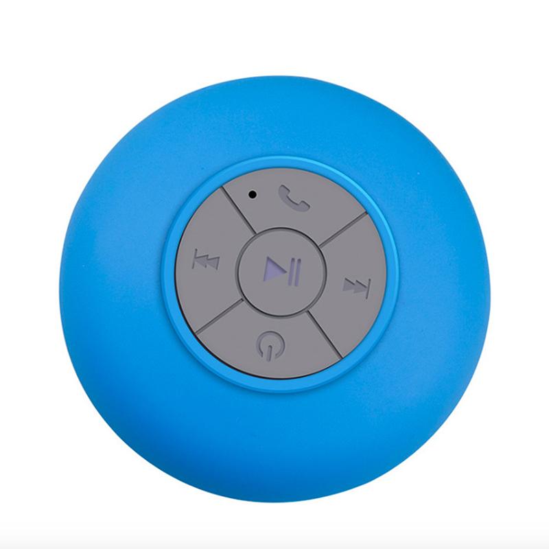 רמקול Bluetooth רמקול מיני סאבוופר למקלחת עמיד במים דיבורית עם מיקרופון כוס יניקה לאמבטיה בריכה חוף רכב טלפון