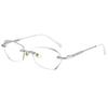 1PCS Diamond Edgeless Frameless Reading Glasses Anti Blue Light Starlight Flash 188