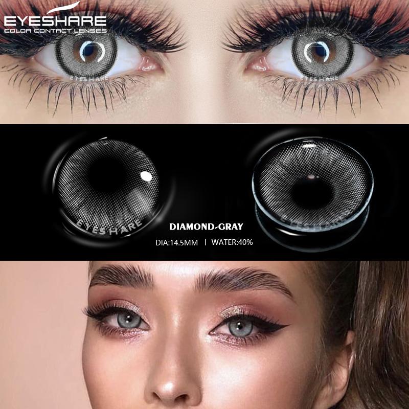 Eyeshare Augenkontaktlinsen 2 Stück/Paar SIAM Farbkontaktlinsen Augenfarbe Kosmetische Farbkontaktlinsen Beauty Eye Makeup