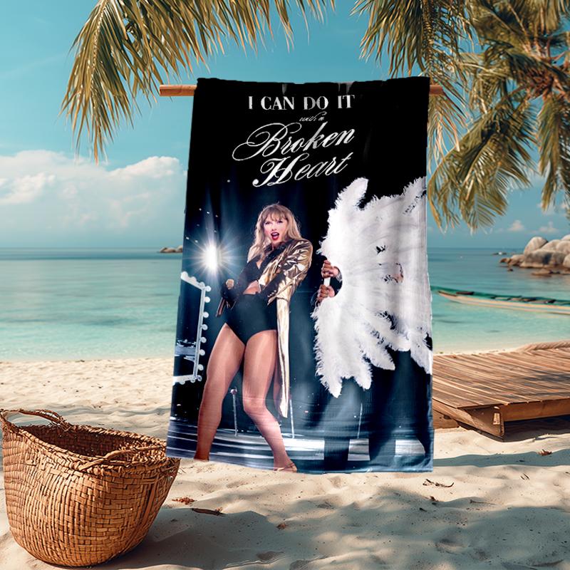 TS Fan Fashion Beach Towel: Ideal for Summer Adventures Soft, absorbent and quick drying suitable for swimming and bathing