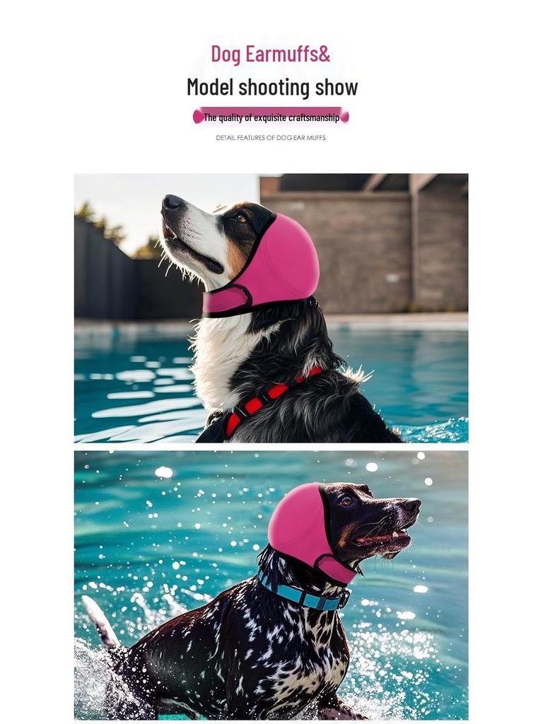 Waterproof Noise-Reducing Dog Ear Covers: Swim & Soothing Headgear