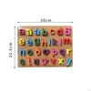 Alphabet Learning Board for Kids with Wooden Pieces