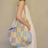 Retro National Style Embroidery Large Capacity Floral Canvas Shoulder Crossbody Bag with Double Straps Multi-Purpose Bag