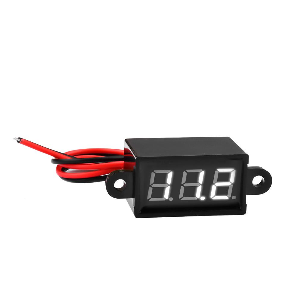 Digital Voltmeter DC Waterproof Resistant Voltmeter Display Voltage Tester Meter for Motorcycle Car Tool Accessories