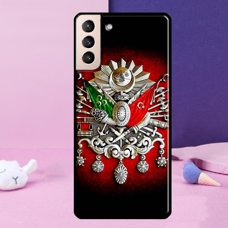 Ottoman Empire Coat Of Arms Phone Case For Samsung Galaxy S25 S24 Ultra S9 S10 S20 S21 S22 Plus S23 FE S24 FE Cover