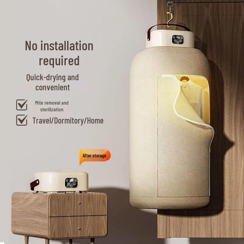 Portable Foldable Clothes Dryer with Timer & UV Light - No Installation Needed