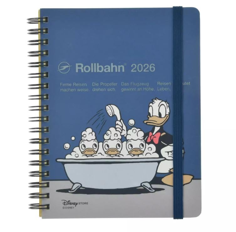 

Delfonics Donald & Friends Rollbahn Diary L Planner, 2026 (Reiwa 8), Donald Duck, Monday Start, Disney Store