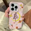 Anime S-Sailors M-Moons Lichee Leather Pattern Phone Case For Samsung S26 S25 S24 S23 S22 S21 S20 S10 Plus FE Ultra 4G 5G