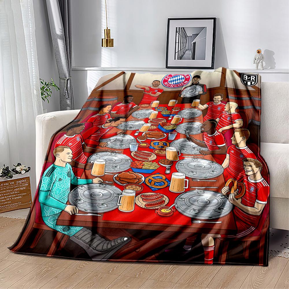 Bayern Munich Blanket Durable Comfort Perfect for Bed Sofa Office for All Seasons Warmthful Decor Perfect Gift for Relatives and Friends