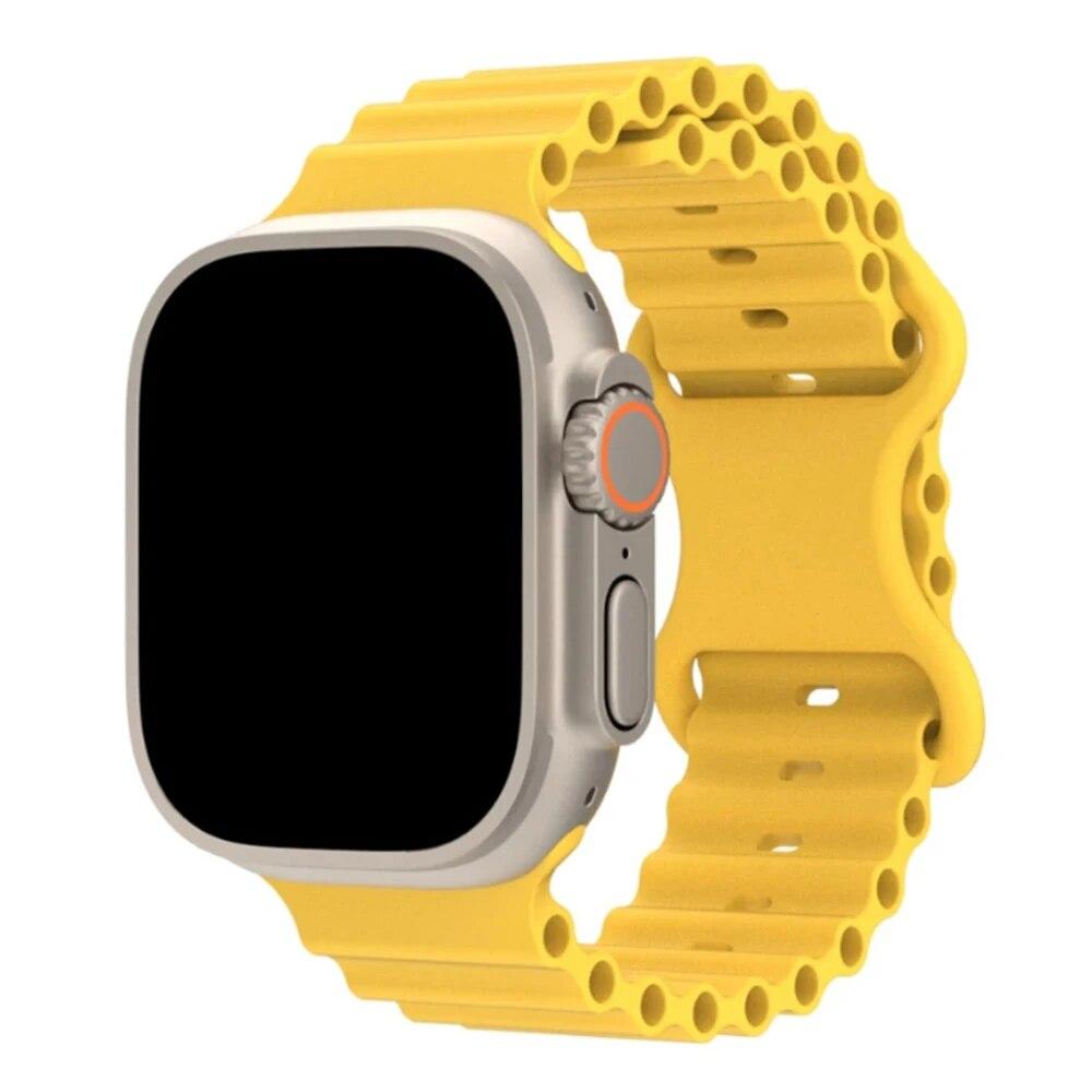 Silicone Strap For Apple Watch Ultra 1 2 3 Band 49mm Bracelet For iWatch Series 9 8 7 6 5 4 3 2 SE 42mm 44mm 45mm Replace Straps