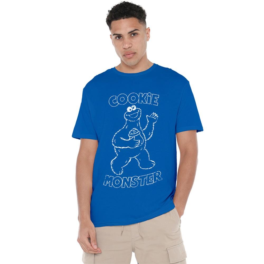 Sesame Street Simple Cookie T-Shirt S-3XL Royal L