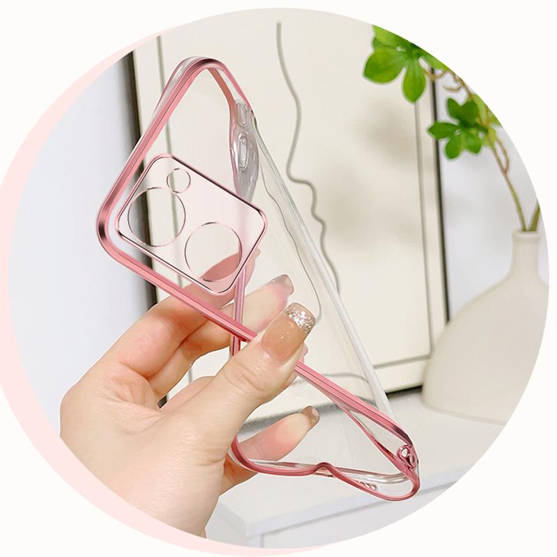 KEYSION Luxury Plating Glitter Phone Case for VIVO Y03 Y03t Transparent Soft TPU Shockproof Cover for VIVO Y18 Y18s Y28s 5G