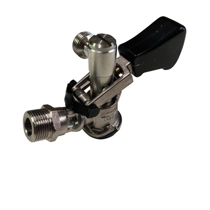 Dispensing Head - ICH-ZAPFE.DE - Micro-Matic Type D - Stainless Steel - Gas Connection R 3/4 - Grey