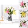 Mini Lily Flower Artificial Decor For Wedding Photography And Home Decor