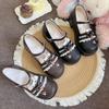 Kitten Beaded Sweet Cute Shoes Women's Autumn Flat-bottomed Sailor Suit Mary Jane Single Shoes