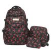 Zaino per la scuola Zaino per studenti Set da tre pezzi da donna Zaino con fiocco giapponese Versione coreana Zaino carino di grande capacità Borsa a tracolla singola