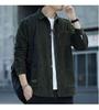 Romon Men's Fleece-Lined Corduroy Warm Shirt Jacket - Iron-Free Autumn/Winter Workwear