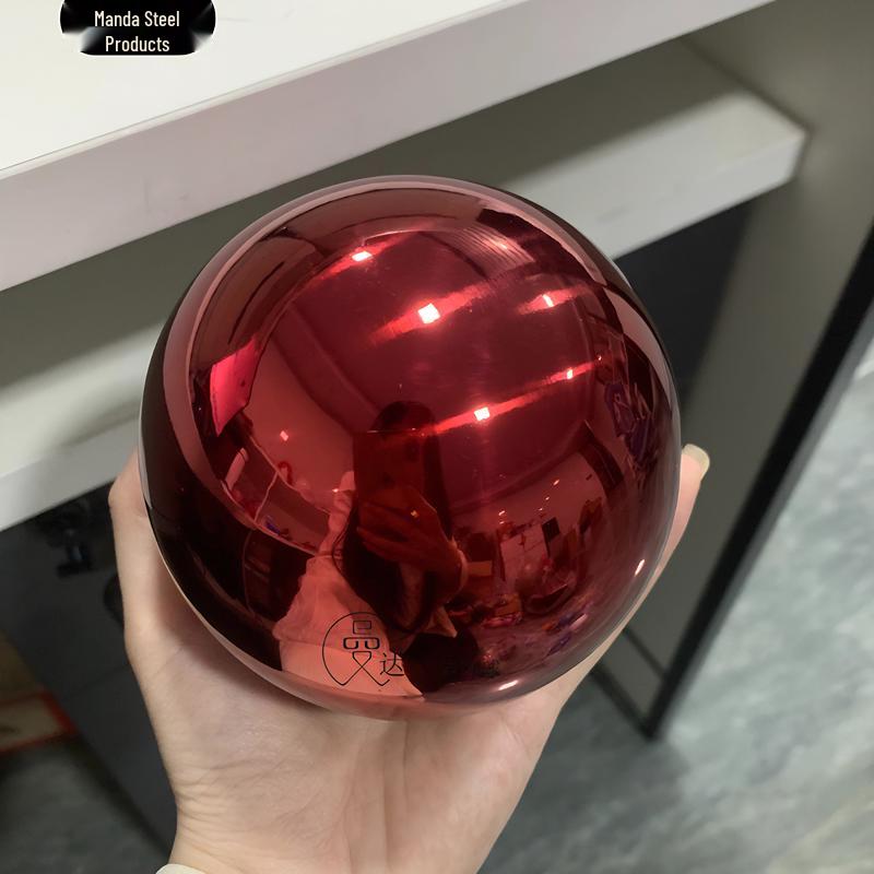 

Red Stainless Steel Hollow Sphere for Decorative Hanging or Display Gem Red 38mm