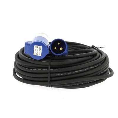 Mains Extension Cable - EZA - 25m - Cable Cross-section 1.5 Mm² - 220 V - 16 A - CEE17 - With Carrying Bag