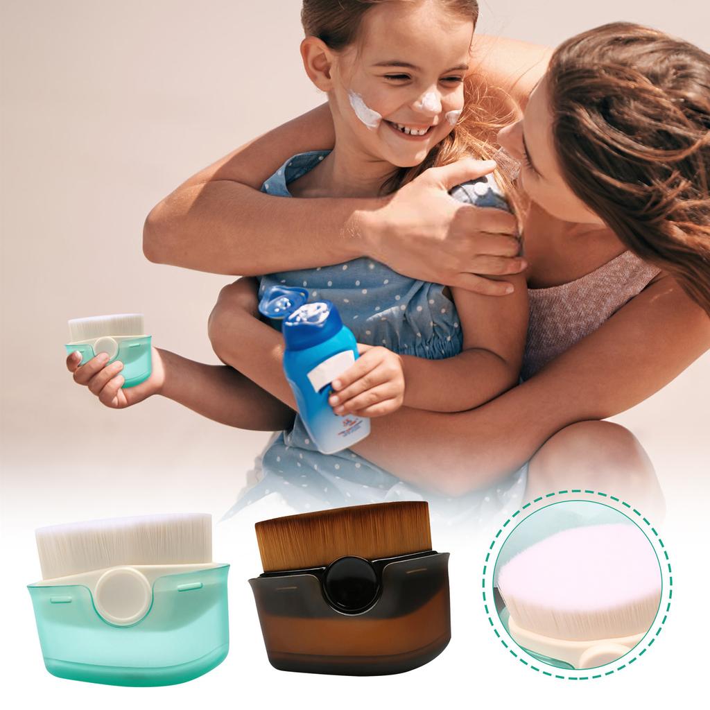 Solkremapplikator for barn, Solkrembørstesett med beskyttende hetter, Solkremapplikator Solbørste