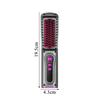 USB Rechargeable Portable Negative Ion Hair Straightener Brush for All Ages