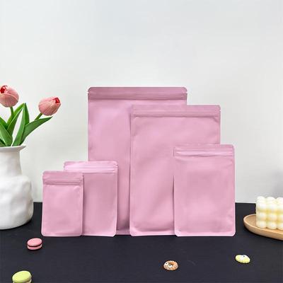 Matte rosa galvanisierte Aluminium-Selbstversiegelnde Blindbeutel - Hochwertige Geschenkverpackung