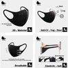 SILSTAR Polyurethane Reuseable Face Mask (Black, Without Valve, Pack of 1 Refresh Mask Storage Bag + Pack of 1 Natural Gel Pack + Pack of 2 Face M