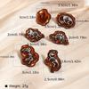 6pcs Creative Dinosaur Fossil Alloy Brooches Embroidery Patches Versatile Additions for Decorating Clothing Shoes and Bags Hats