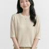 Navava Basic Daily Punching Round Neck 5 Sleeve KniT T Nk3615