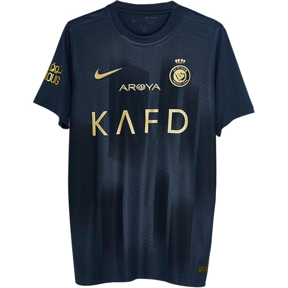 

Nike Dri-Fit SFS Эр-Рияд Победа 23/24 Гостевая Игровая Версия Криштиану Роналду Пуловер с Круглым Вырезом и Коротким Рукавом Футбольная Футболка Мужская HM6056-999 2XL