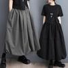 Plus Size Tummy-Concealing Slimming Midi Skirt for Spring/Autumn 2025 - Puffy Style