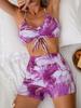 Ensemble Bikini Sexy Deux Pièces Imprimé pour Femme - Maillot de Bain Style Européen et Américain