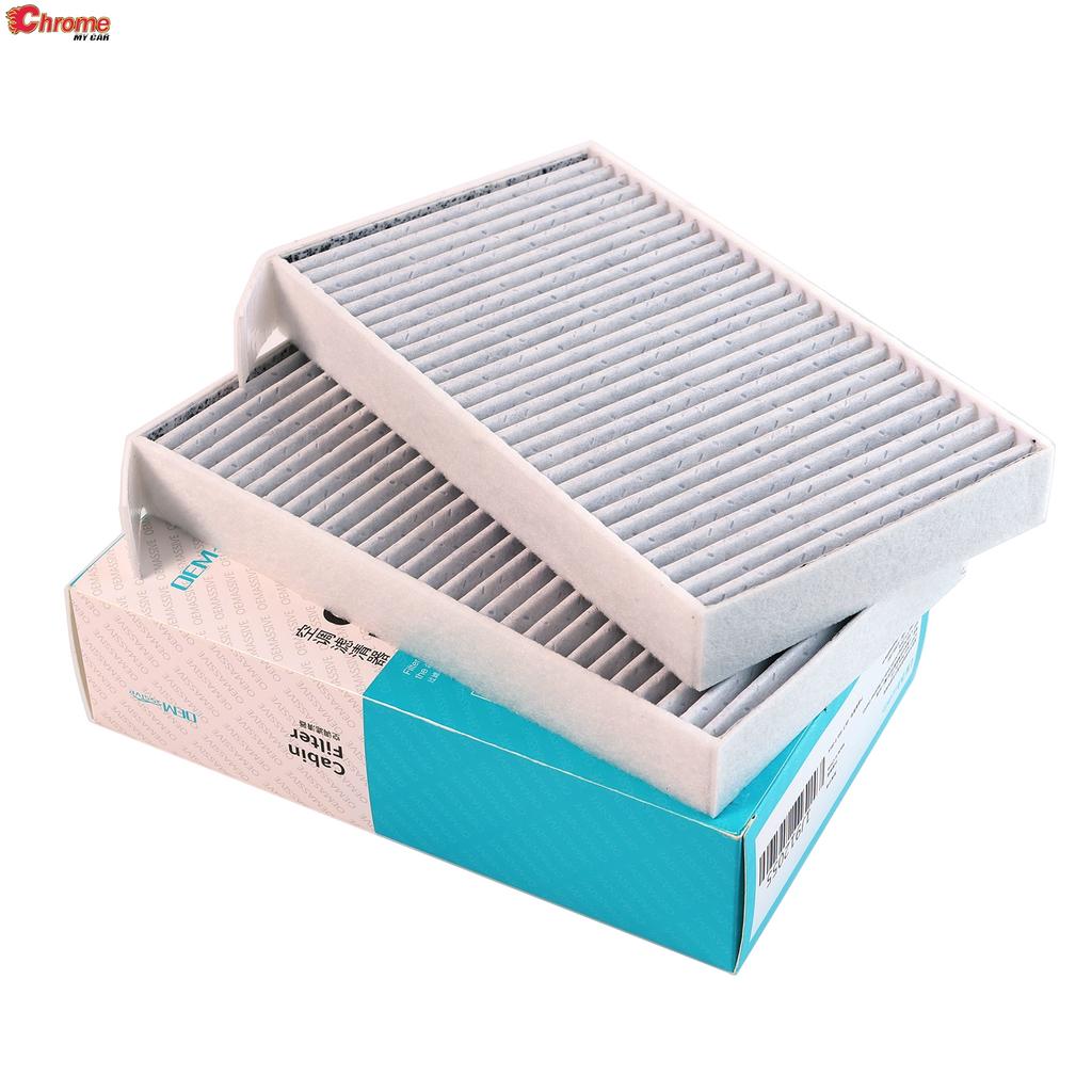 Set Car Pollen Cabin Air Filter Activated Carbon 1107681-00-C For Tesla Model 3 Model Y 2017 2018 2019 2020 2021 2022 2023 2024