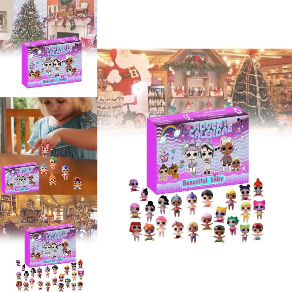 New Festive Christmas 24 Day Countdown Blind Box Advent Calendar Gift For Kids