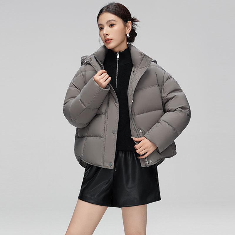 Down jacket women's short new duck down Pinghu down jacket winter down jacket large size