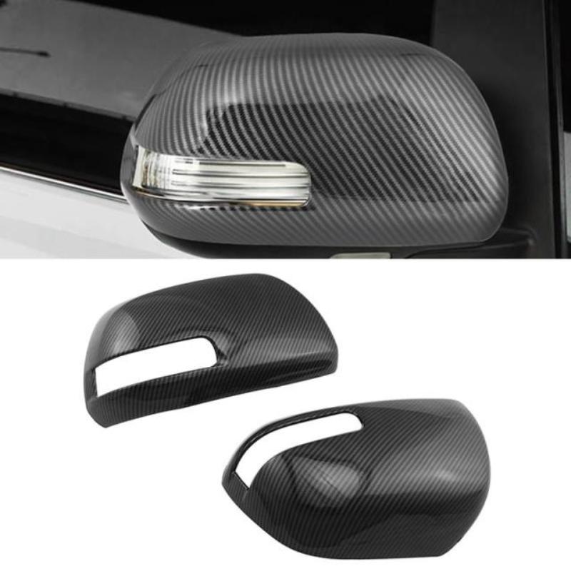 For Toyota Voxy Fortuner Alphard Noah Vellfire Estima Vanguard ACR50 ABS Carbon Fiber Door Rear View Mirror Cover Car Accessory