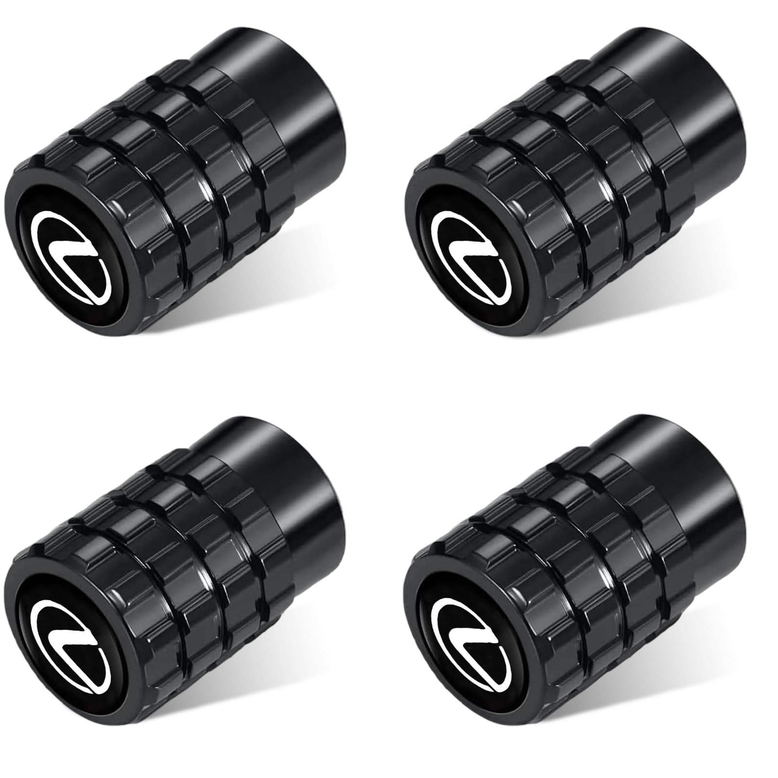 

BLOOPIC Колпачки ниппелей Lexus 4 шт. Автозапчасти для тюнинга Сделано for lexus чёрный