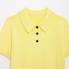 Spring 2025 Women's Slim-Fit Knitted Polo Shirt with Short Sleeves