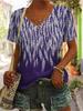 Women's Floral Graphic V Neck T Shirt, Short Sleeve Casual Regular Tops, Daily Outfit Multi Colors for Spring & Summer