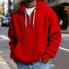Mokaloha Men's Casual Solid Color  Zipper Long Sleeve Hooded Sweatshirt, Everyday Zipper Casual Long Sleeve T-Shirt