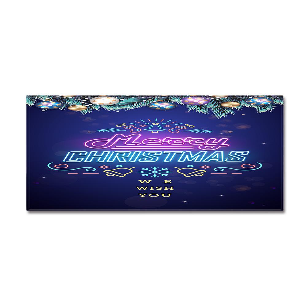 Christmas Household Bathroom Absorbent Non-Slip Mat Living Room Kitchen Sand Carpet Doormat Long Floor Mat