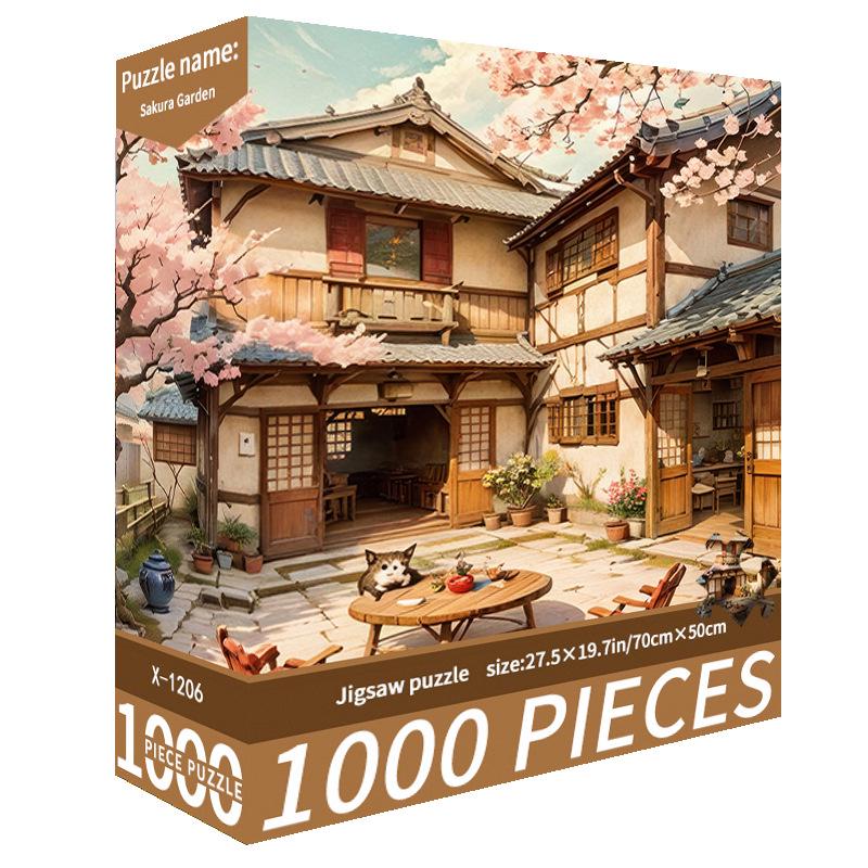 1000-Piece Cute Challenging Educational Jigsaw Puzzle for Adults - Stress Relief Birthday Gift for Her