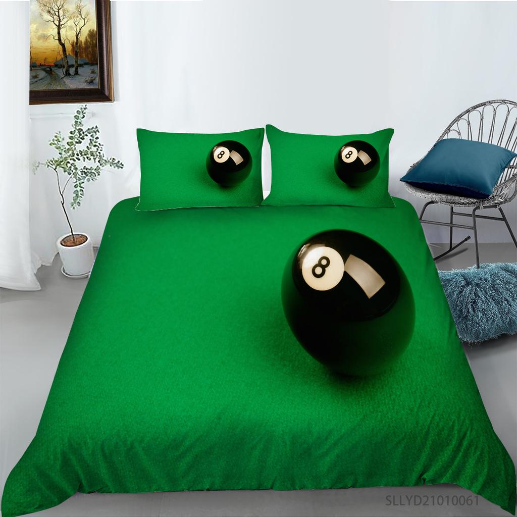 3D Digital Printing Bedding Two Or Three-Piece Football Billiard Series Polyester