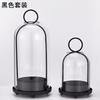 Candle Holder Metal Glass Romantic Table Decor