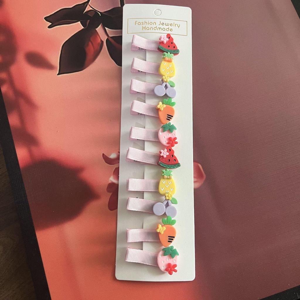 Barrette bec de canard dessin animé pour enfants - Été 2021 Épingle à cheveux en résine plastique pour filles