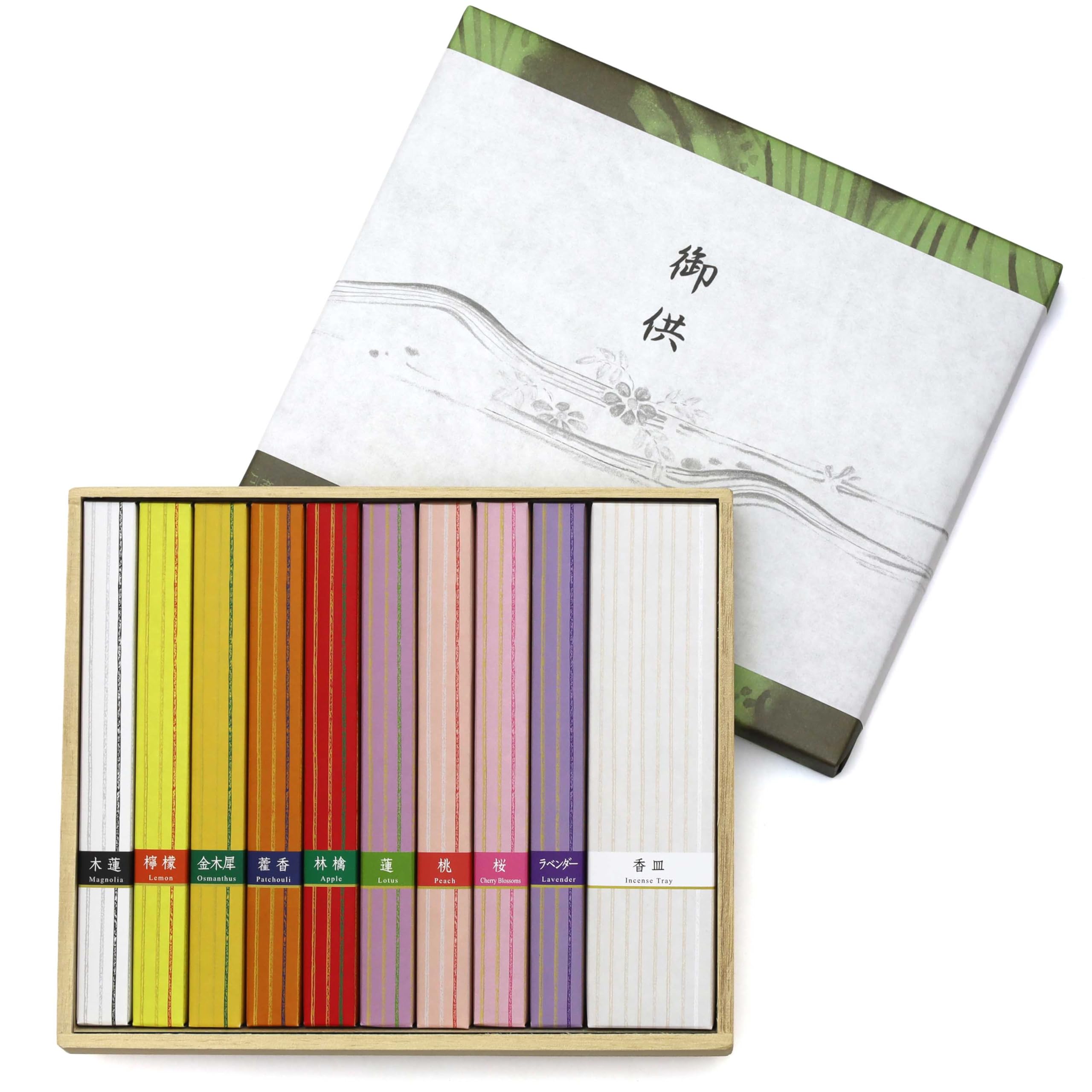 

Sympathy Incense Gifts for the First Anniversary of a Death Types of Flower with Outer Made in Low Incense [9 Candles, Sandalwood, Wrapping] Japan,